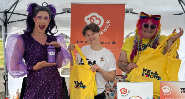 LEVEL LGBTQ+ domestic abuse support team at Huddersfield Pride